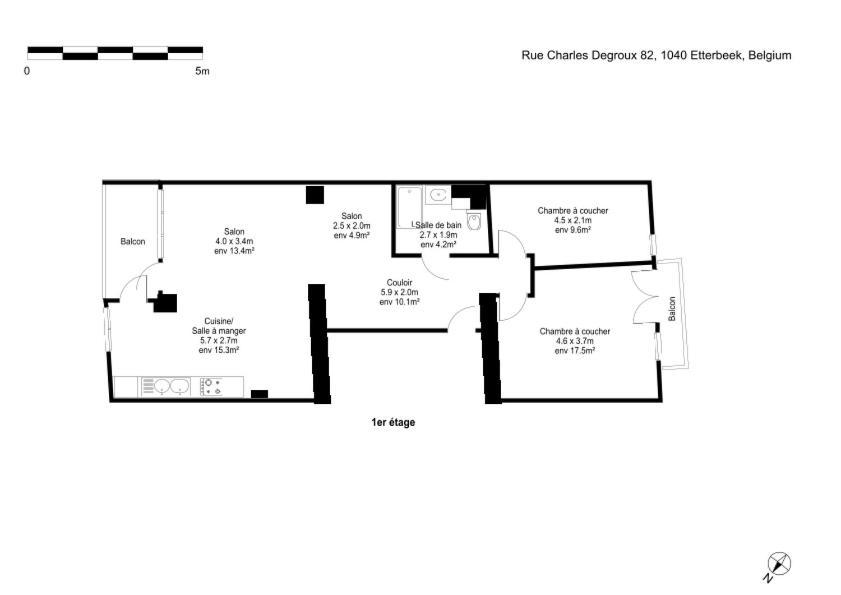 Apartment In Brussels, Degroux By Homenhancement Sa Esterno foto